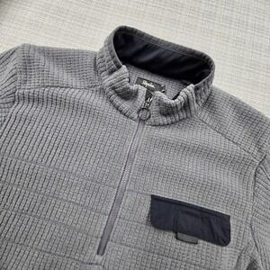Rapha Explore Technical Pullover Mens Small Gray 1/4 Zip Fleece Cycling Layer